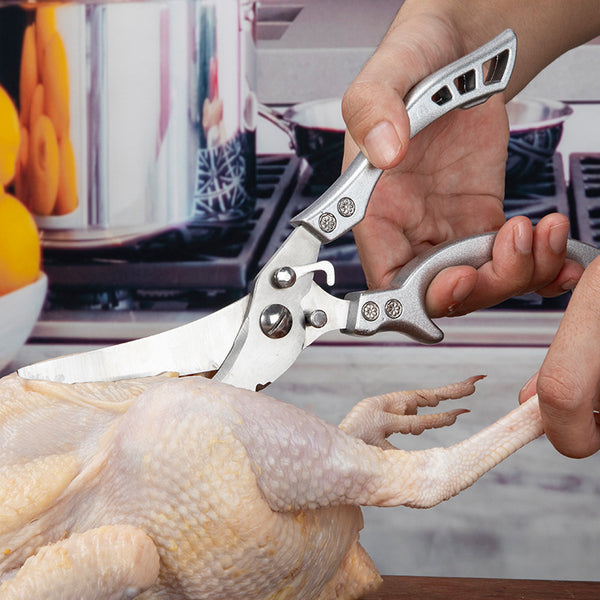 Kitchen Multifunctional Scissors Stainless Steel Chicken Bone Cleaver
