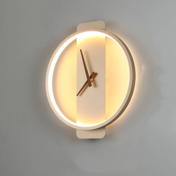Nordic Bedroom Bedside Clock Modeling Lamp